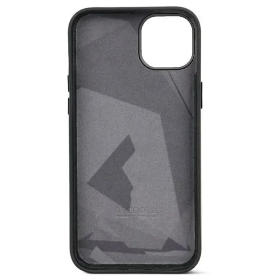 Cover Iphone 15 Pro Max Leather Magsafe Decoded - Black